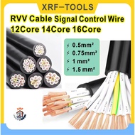 RVV Cable Signal Control Wire 12Core 14Core 16core Copper Power Cable PVC Flexible Cable MultiCore C