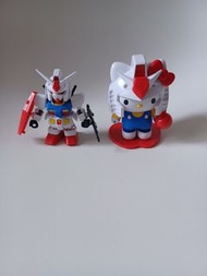 Q版 高達 Gundam RX-78-2 Crossover Hello Kitty ( 模型 輕微滲線完成品 實物如圖 )
兩隻一套不散賣