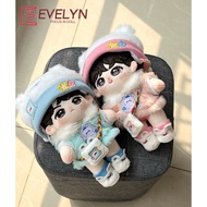 Evelyn (Doll) 20cm Plush Stuffed Doll Clothes Soft Lovely Plush Clothes Hat Shoes Accessories Dress 