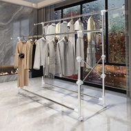 Syllere - 包送貨 -可折疊晾衣架晾衫架 可移動晾曬衣架晾曬架 大型陽臺曬被架連轆 規格 三杆折疊款 三杆折疊款0388B-11FB