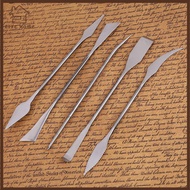 YELGIRL 5pcs Pottery Carving Tools, 5Pcs Set Stainless Steel Wax Carving Tools, Pottery Tools Carvin