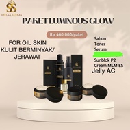 Promo PAKET LUMINOUS GLOW ES FOR OIL SKIN Murah