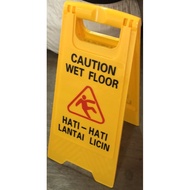 Smooth floor Warning sign, Warning sign caution wet floor