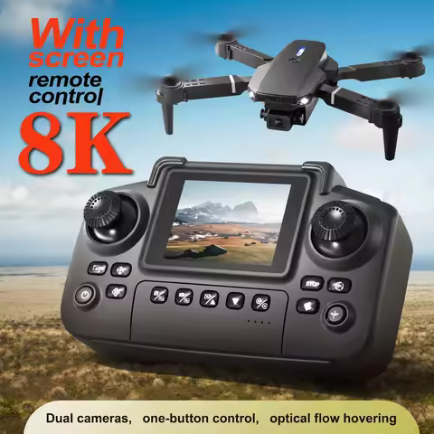 The 2026 Upgraded E88PRO MAX Foldable Drone Features Dual Cameras, Extra Batteries, an 8K Screen for
