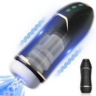 HESEKS Automatic Male Masturbator Hands-Free Realistic Stroker Penis Pump Pocket Pussy Adults Sex To