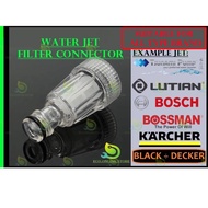 WaterJet High Pressure Filter Connector BLACKDECKER,KACHER,APACHE,BOSMAN,DAEWOO,Lutian,Tsunami,BOSCH