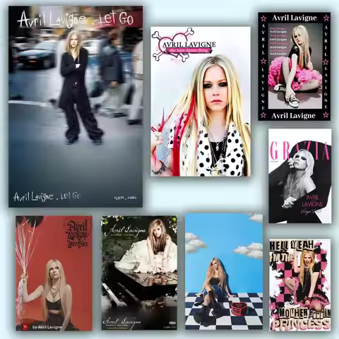 Poster HD Anime Hot Theme Singer/OST/Movie-Waterproof Self-Stick Home Decor Star Singer Avril Lavign