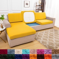 solid sofa seat cover stretch sofa cushion cover elastic sofa slipcover for L shape chaselong armcha