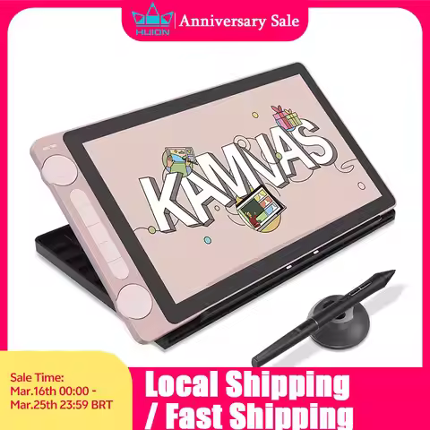 Huion Kamvas 13 (Gen 3) Graphics Tablet with Screen Pentech 4.0 16K Levels Pressure Pen display Dual