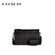 COACH กระเป๋าสะพายข้างผู้ชายรุ่น Heritage Convertible Crossbody With Hybrid Pouch In Colorblock Sign