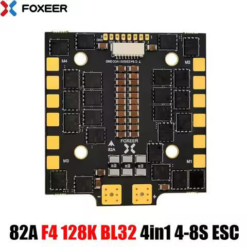FOXEER Reaper V2 82A F4 128K BL32 4in1 4-8S ESC 30.5X30.5mm for RC FPV Freestyle Long Range X-Class 