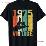 Chaka Signature Vintage T-Shirt 47th Birthday 1975 Surf Style Retro 70s Men's Soft Streetwear Clothi