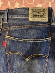 Levi's 504 牛仔褲 W36 L34