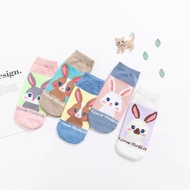 Adult Cute Rabbit Cartoon Korean Socks Ankle Socks