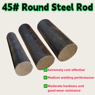 45# Carbon Steel Round Bar - AISI 1045 S45C C45 Solid Rod, High Strength for Shafts & Mechanical Par