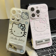 [Sanrio Authorized] Ốp lưng điện thoại thiết kế hình mèo trái tim xanh và nơ tương thích với iPhone 