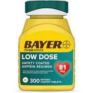 Bayer low dose Aspirin 81mg - 300 tabs