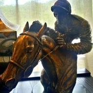 【英國銅雕藝術家D. Genty 】收藏大師 Horse rider 賽馬 /騎士 /馴馬師一起奔跑吧！(全球限量）