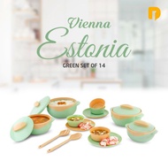Vienna Estonia Set Of 14 Green