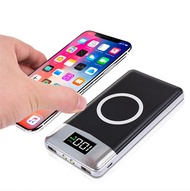 30000mah Power Bank External Battery Bank Built-in Wireless Charger Powerbank Portable QI Wireless C