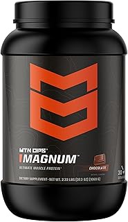MTN OPS Magnum Chocolate Protein Powder, 23g of Whey Isolate Protein & Milk Protein with BCAAs, Zero