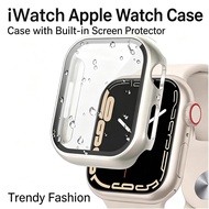 Shockproof Full Coverage Tempered Glass PC Case Cover Compatible with Apple Watch All Series Ultra 2