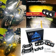 Motorcycle Super Bright Led Mini Driving Light 3 Lens Sport Light Fog Lamp D12V-65V