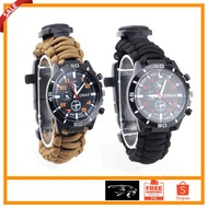 【high quality】5 11 tactical watch 16in1 waterproof survival tactical Hiking paracord strap watch