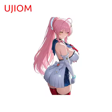 UJIOM Eimesu Waifu Wall Sticker Hentai Big Boobs Girl Aemeath Wuthering Waves PVC Decal Game Room Sc