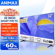 Animax TV Smart Android 32 inch 43 Inch TV LED Digital 32 inch 43 Inch Smart TV FHD Android 11.0  TV