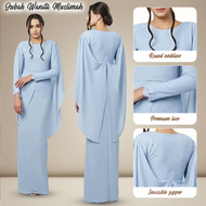 Lace Chiffon Jubah Abaya Dress Hitam Ironless Long Dress Dubai Elegant Jubah Muslimah Dress Nikah Ba