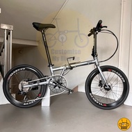 Fnhon Gust 22” • 9 Speeds Shimano Litepro Aero Foldable Folding Foldie Fold Bike Bicycle 451 Battleship Grey Dahon Tern