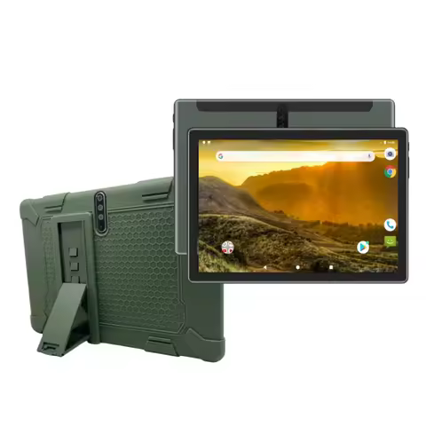 10.1 INCH Gift Stand Silicone Z80 RAM 2GB ROM 32GB Android 9.0 Phone Call Kids Tablet A53 1.5 Ghz Qu