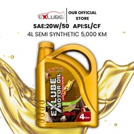 EXLUBE ENGINE OIL 20W/50 SL/CF 4L semi synthetic 5,000 KM