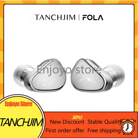 In Stock TANCHJIM FOLA HiFi Wired in-Ear Earphone Single Dynamic Driver IEM Earbuds DSP Chip Detacha