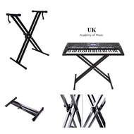 Portable Double X Solid Heavy Duty Music Piano Keyboard Stand (Tickening)