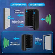 TECHCHIP-GAZ-300P Portable Vocal Booth Ambient Reflection Filter Sound-Absorbing Foam Mic Isolation