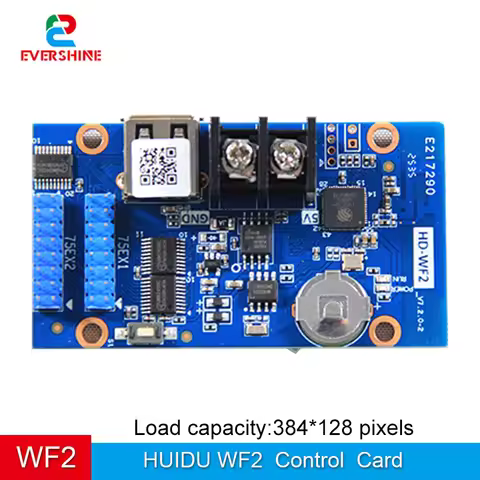 HUIDU WF2 LED Control Card WIFI LED Display Controller Card Max Load 384*128 Pixels USB WIFI Wireles