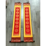 bag of 7-word / 5-letter silk couplets. write calligraphy couplets, Chinese calligraphy