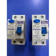 MAXGUARD 40A/ 63A 2P ELCB  SIRIM