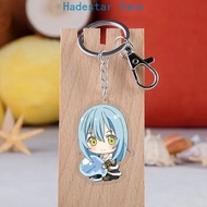 10 Pcs/lot That Time I Got Reincarnated as a Slimes Anime Acrylic Keychain Figure Cute Cartoon Pendant Keyring Fans