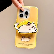 Casual Cat Magnetic Compatible with iPhone16promax Phone Case 15/13/14Plus/12 Female 11 Soft 8P Cute