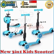 SG Warranty Many Design Kids Kick Scooter Midou Beetle Skate Scooters Bicycle Skating Cycling adjustable foldable