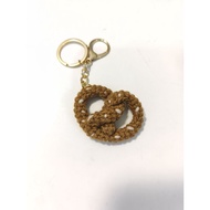 Pretzel Keychain Crochet | Crochet Keychain Cookies