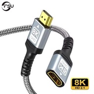 FSU 8K HDMI-compatible Extender cable,Male to Female Adapter,4K@120Hz 8K@60Hz 2.1 48Gbps,Compatible 