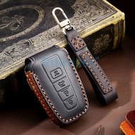 Handmade Leather Car Key Case Cover For Toyota Prius Camry Corolla C-HR CHR RAV4 Prado Accessories Keychain Covers