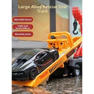 Rescue Tow Truck Model Alloy Inertia Car