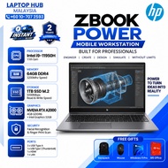 HP ZBook Power 15 G8 i9 11th Gen 32GB RAM 1TB SSD RTX A2000 4GB FHD Engineering Workstation 2Y Warra