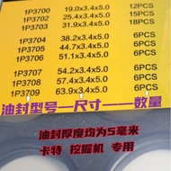 Carter 320 330BCD Cincin Persegi 1P3702 1P3703 1P3704 Pengedap Minyak Rata D-Cincin Pengedap Getah F