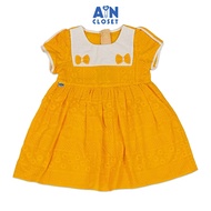 Đầm bé gái hoạ tiết Nơ Thêu Cam Cotton - AICDBGFDTOXD - AIN Closet